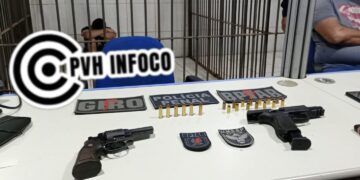 Homem é preso com armas de fogo em Porto Velho; uma delas era furtada
