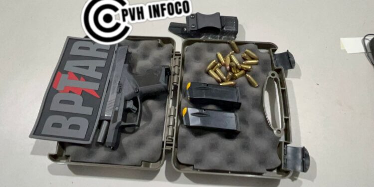 Empresário e amigo são presos pelo BPTAR ao tentarem negociar pistola em Porto Velho