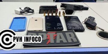 BPTAR Prende Trio do CV com Arma Ilegal Pronto para Ataque na Zona Leste de Porto Velho