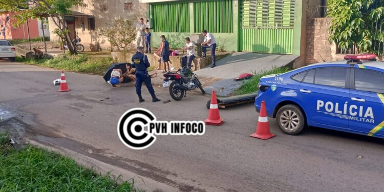🚨 Motociclista Fica Ferido Após Ser Atropelado e Arrastado por Carro em Cruzamento