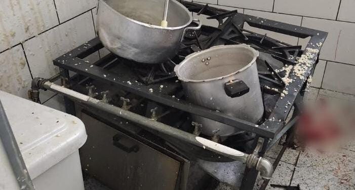 Funcionária fica ferida após explosão de panela de pressão em escola na Vila Princesa