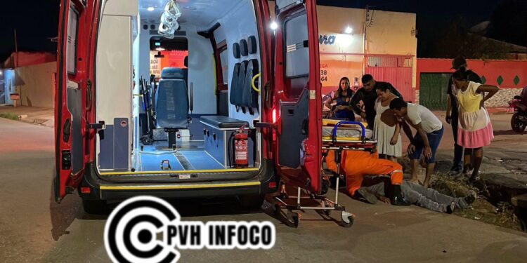 Colisão entre motos deixa dois feridos no bairro JK em Porto Velho