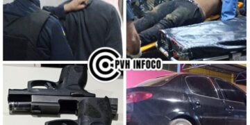 Dupla armada troca tiros com a PM e acaba presa na zona leste de Porto Velho