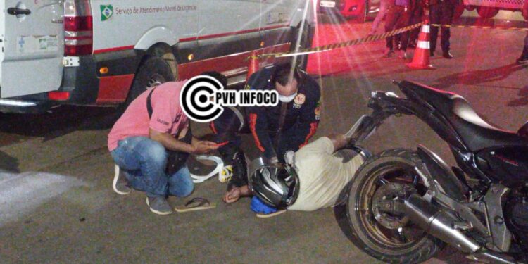 🚨 Colisão Entre Moto e Bicicleta Deixa Homem Gravemente Ferido em Porto Velho