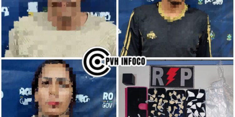 Trio é preso por tráfico de drogas em salão de beleza no bairro Nova Porto Velho