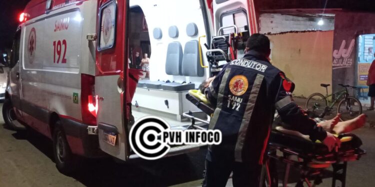 Acidente Entre Moto e Carro Deixa Mulher Ferida na Zona Leste de Porto Velho