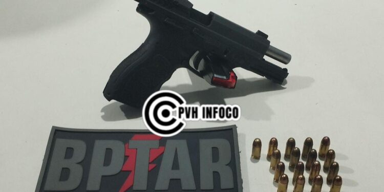 Homem é preso com pistola .380 durante abordagem da PM na zona leste de Porto Velho
