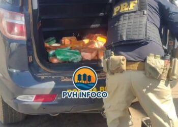 🚨 PRF apreende 50kg de cocaína após perseguição na BR-364