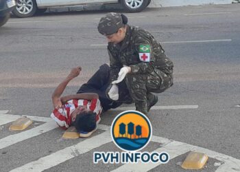 Atropelamento no Centro de Porto Velho: Motorista foge sem prestar socorro