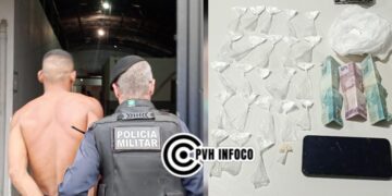 Polícia prende jovem com drogas e dinheiro trocado no bairro Teixeirão