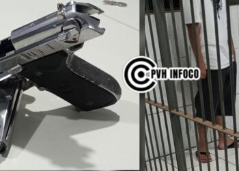 Dupla de adolescentes é apreendida com simulacro após gesto de facção em frente ao 5° BPM