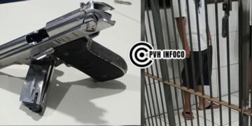 Dupla de adolescentes é apreendida com simulacro após gesto de facção em frente ao 5° BPM