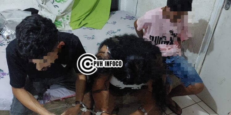 Equipe do 5º BPM liderada por SGTs Machado, Macedo e CB Castro Aguiar fecha ponto de tráfico no Orgulho do Madeira