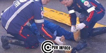 Motorista foge após causar acidente grave no centro de Porto Velho