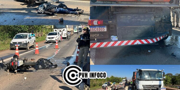 Motociclista morre em grave acidente na BR-364 em Porto Velho