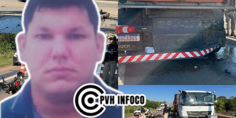 IDENTIFICADO: motociclista morre em grave acidente com caminhão após sair do trabalho