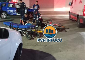 🚨 Acidente entre carro e bicicleta deixa homem ferido na zona Sul