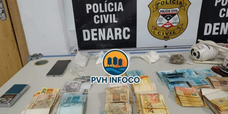 DENARC fecha boca de fumo e apreende drogas e dinheiro na zona Sul 🚔