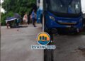 🚨 Grave acidente entre moto e ônibus deixa homem ferido em Porto Velho