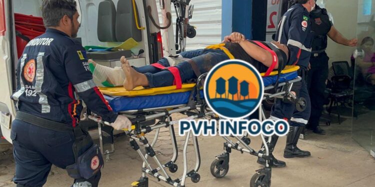 🚨 Jovem sofre grave acidente de moto na Avenida Rio de Janeiro em Porto Velho