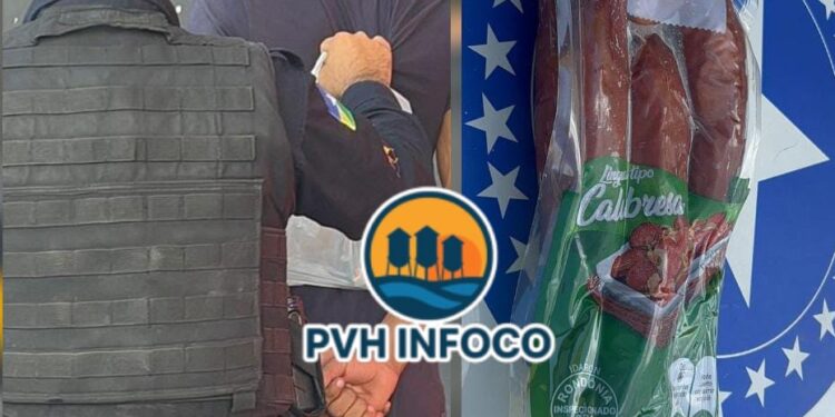 🚨 Jovem é preso após tentar furtar calabresas em supermercado de Porto Velho