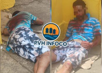 Homem é brutalmente atacado a pauladas, pedradas e facada no centro de Porto Velho