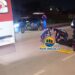 URGENTE: Casal em moto atropela cachorro e mulher fica ferida no bairro Ulisses Guimarães