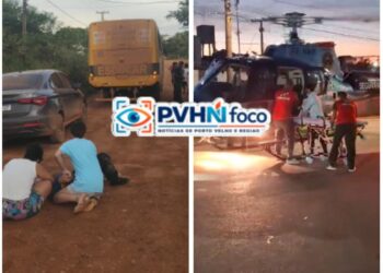 🚨 URGENTE: Acidente grave mobiliza helicóptero do GAVE e interdita avenida para resgate em RO