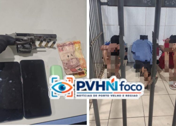🚨 Ação rápida da PM termina com três menores apreendidos armados na zona leste de Porto Velho