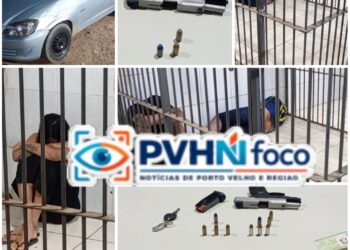TRIO É PRESO COM PISTOLA DURANTE ABORDAGEM DA FORÇA TÁTICA NA ZONA SUL DE PORTO VELHO