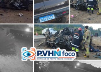 URGENTE: Grave acidente entre caminhonete da Saúde e carreta deixa quatro mortos na BR-364